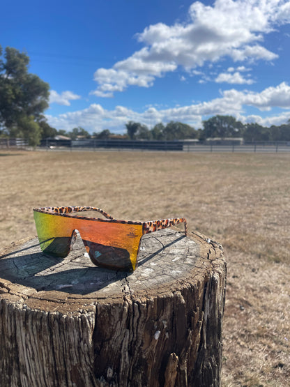 Built Different leopard Sunnies